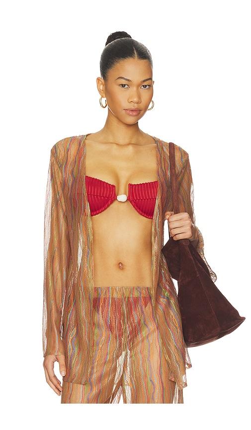 baobab gola top in brown. - size s (also in xs)