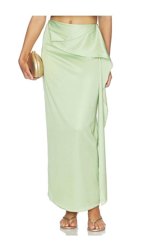 baobab lorena skirt in green. - size m (also in s, xs)