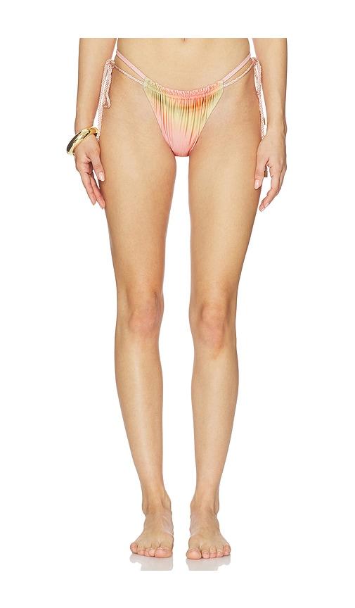 baobab lula bikini bottom in coral. - size l (also in xs, s, m, xl)