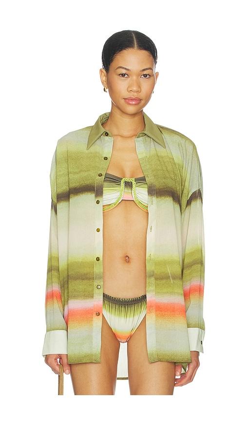 baobab lulu top in green. - size l (also in xs, s, m)
