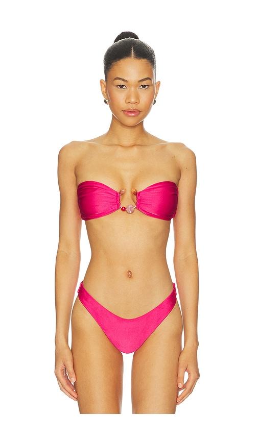 baobab nala bikini top in fuchsia. - size l (also in xs, s, m)