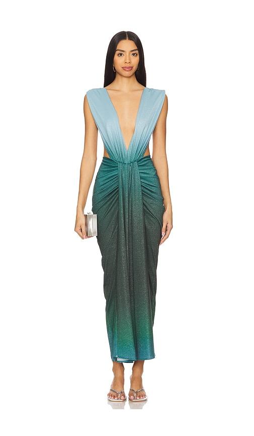 baobab nia dress in teal. - size l (also in xs, s, m, xl)