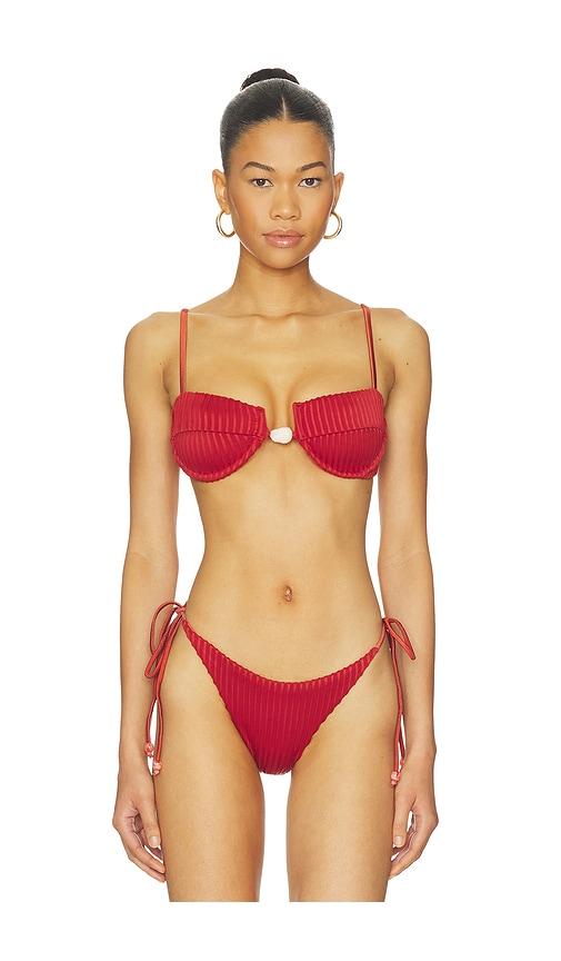 baobab roma bikini top in brick. - size l (also in m, s, xl, xs)