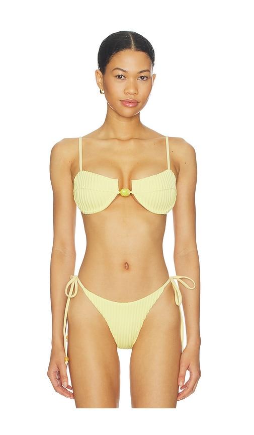 baobab roma bikini top in yellow. - size s (also in xs)