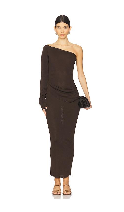 baobab x revolve kairi dress in brown. - size m (also in s)
