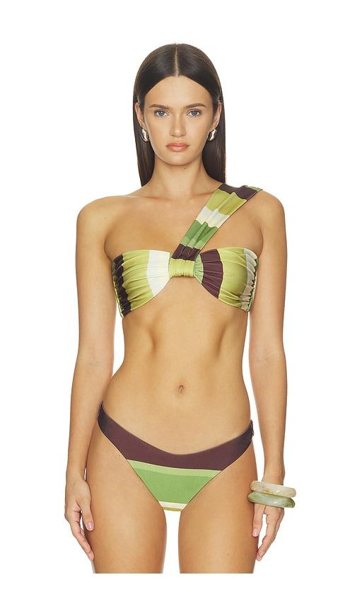 baobab zoe bikini top in green. - size l (also in xs, s, m, xl)