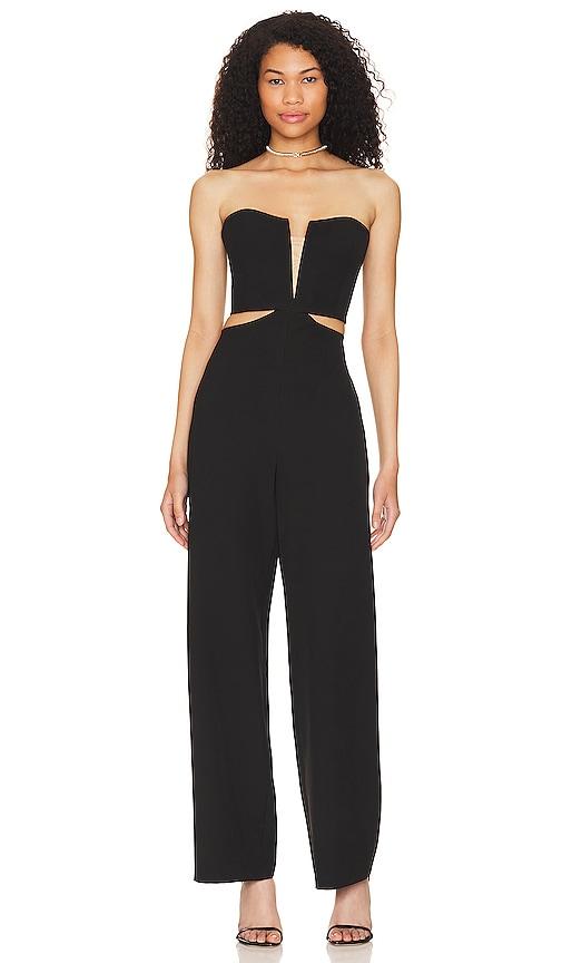 bardot ambiance jumpsuit in black. - size 12 (also in 2, 8)