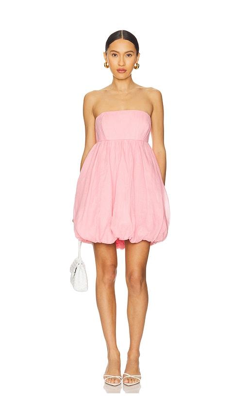 bardot benita strapless mini dress in pink. - size 10 (also in 8)
