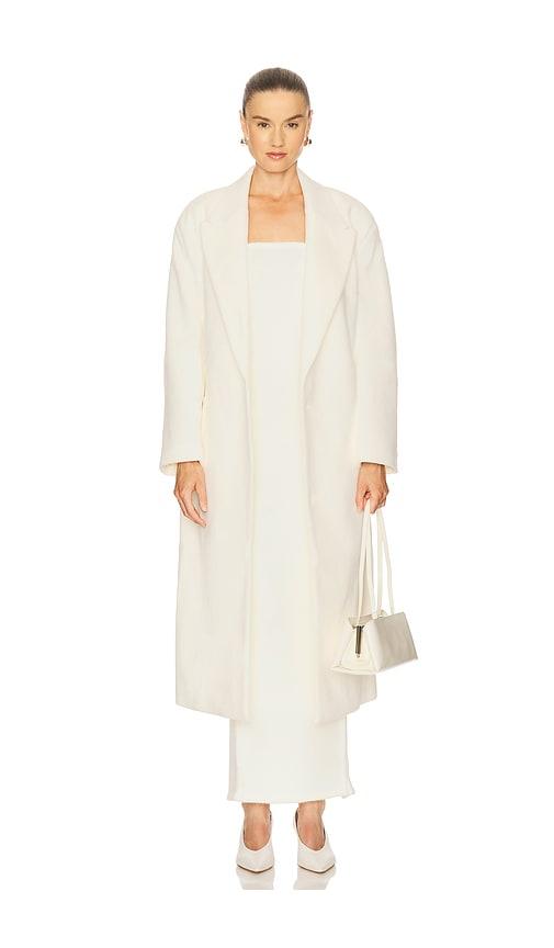 bardot classic oversized coat in ivory. - size m/l (also in s/m)