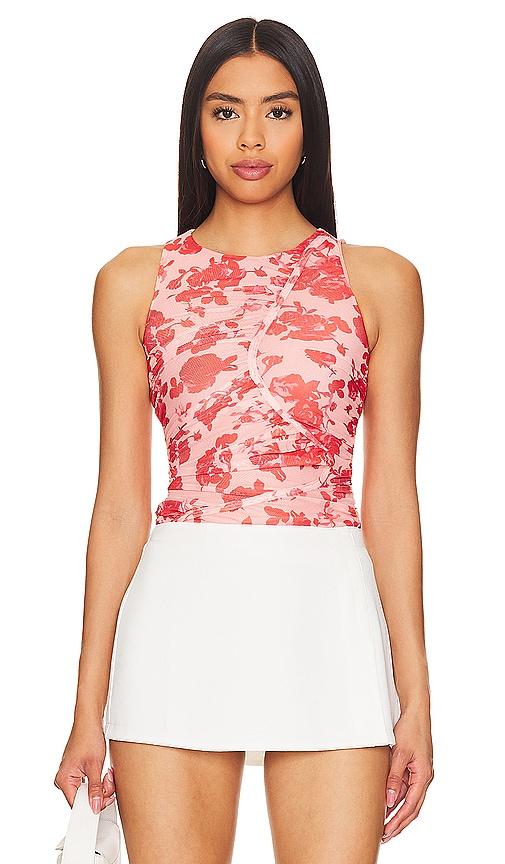 bardot felicia top in red. - size 4 (also in 6, 8)