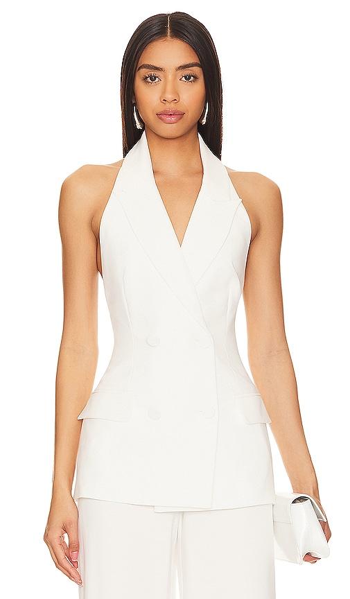 bardot freya vest in white. - size 12 (also in 4, 6, 8)