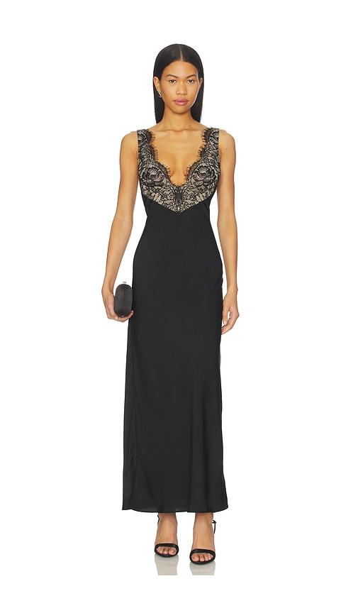 bardot hayden lace slip dress in black. - size 10 (also in 6, 8)