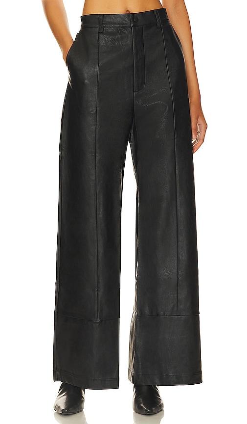 bardot marlowe wide leg pant in black. - size 2 (also in 4, 8)