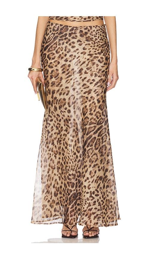 bardot monroe maxi skirt in brown. - size 10 (also in 4, 2, 6, 8, 12)