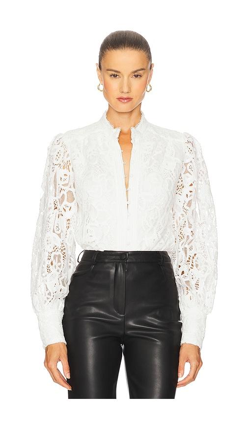 bardot remy lace bodysuit in white. - size 12 (also in 2)