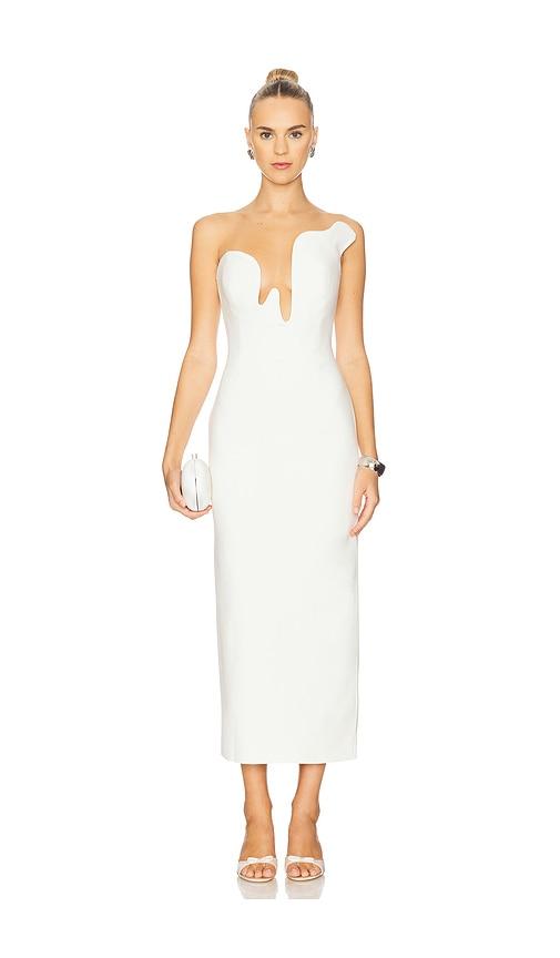 bardot rosalyn midi dress in white. - size 2 (also in 4)