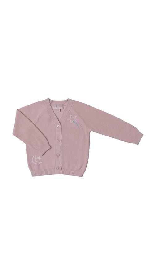 barefoot dreams toddler space star adventure cardi in rose. - size 2/3t (also in 4/5t)