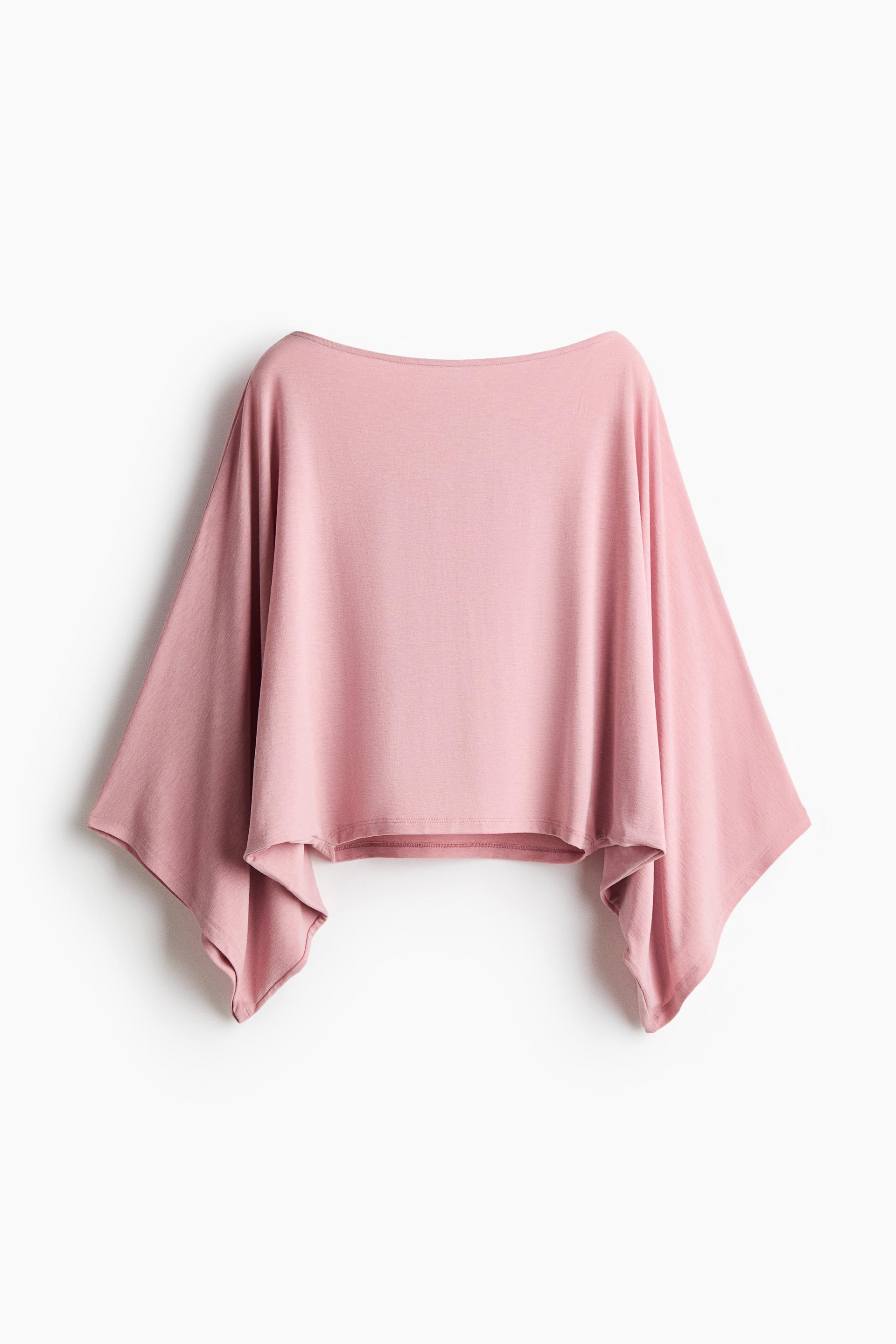 batwing-sleeved top
