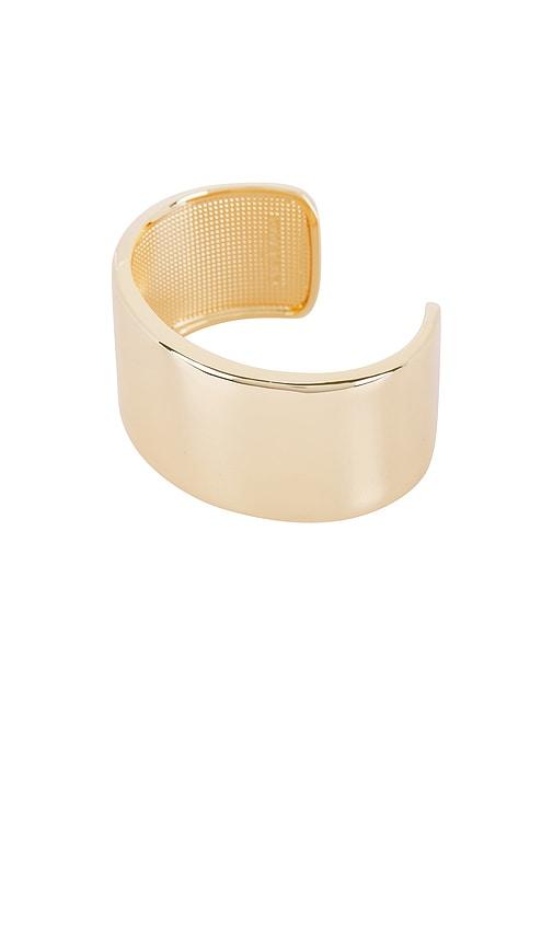 baublebar cleo cuff in metallic gold.