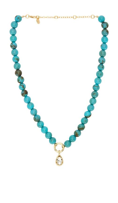 baublebar janette necklace in blue.