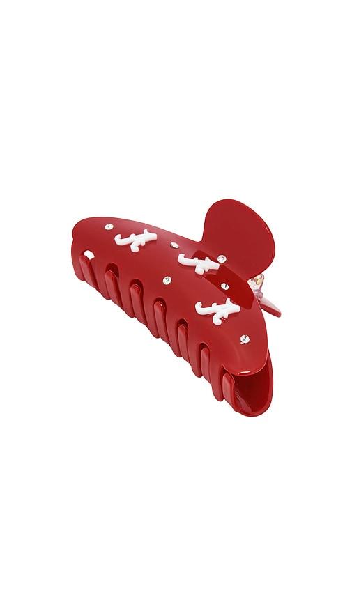 baublebar university of alabama hair clip in red.