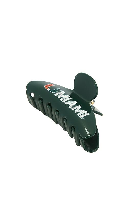 baublebar university of miami hair clip in green.