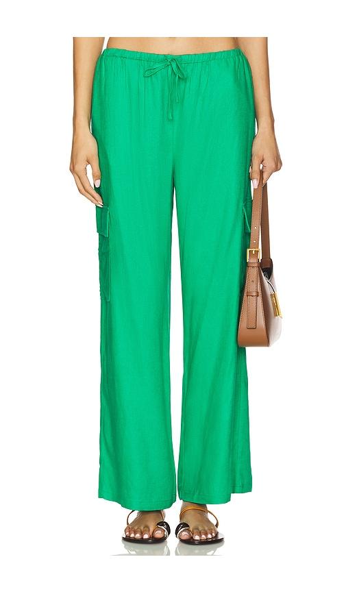 beach riot amara pant in green. - size l (also in s, xs)