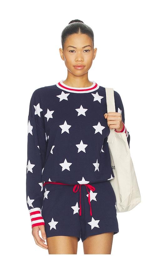 beach riot cal sweater in navy. - size m (also in s, xs)