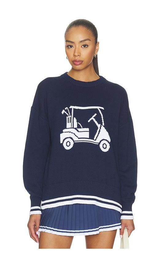 beach riot callie sweater in navy. - size l (also in xs, s, m)