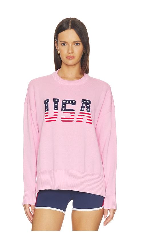 beach riot callie sweater in pink. - size l (also in m, s, xs)