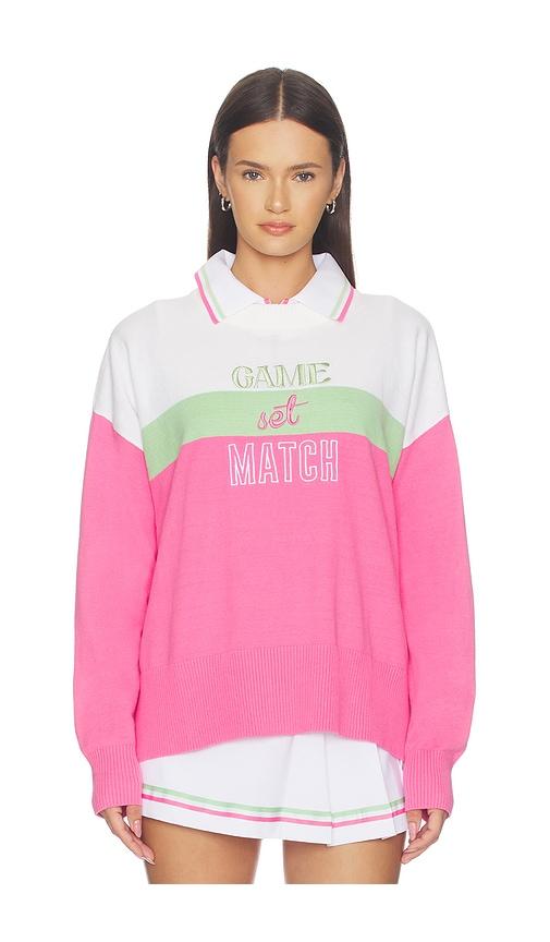 beach riot callie sweater in pink. - size l (also in xs, s, m, xl)