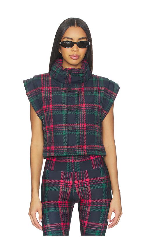 beach riot canyon puffer vest in green. - size l (also in xs, s, xl)