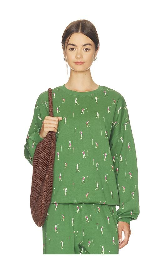 beach riot devyn oversized sweatshirt in green. - size l (also in m, s, xl, xs)