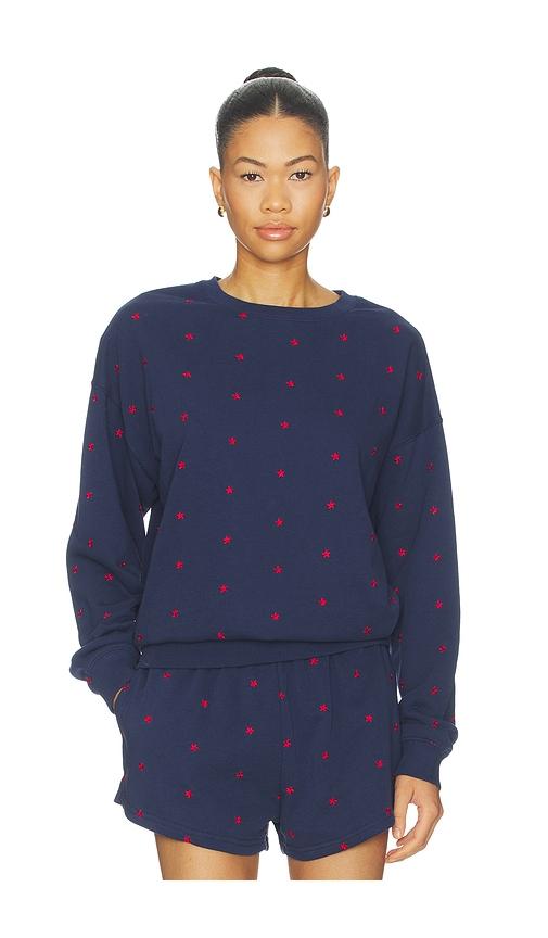 beach riot devyn oversized sweatshirt in navy. - size l (also in xs, s, m, xl)