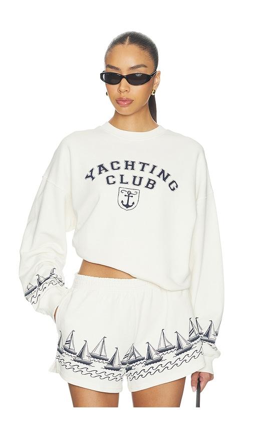 beach riot devyn oversized sweatshirt in white. - size l (also in xs, s, m, xl)