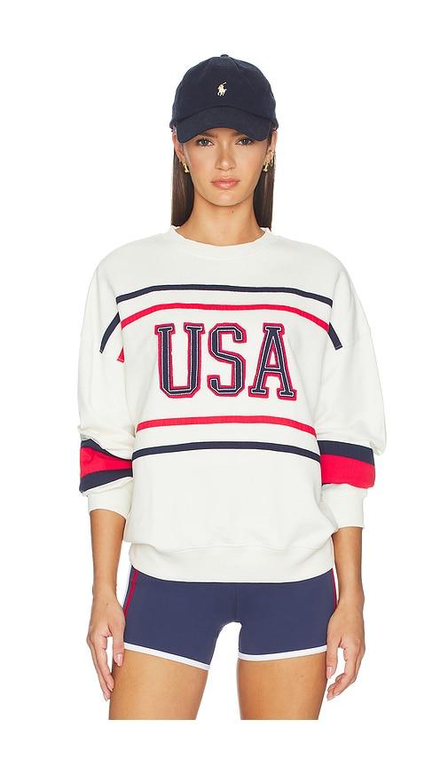 beach riot devyn oversized sweatshirt in white. - size s (also in xs)