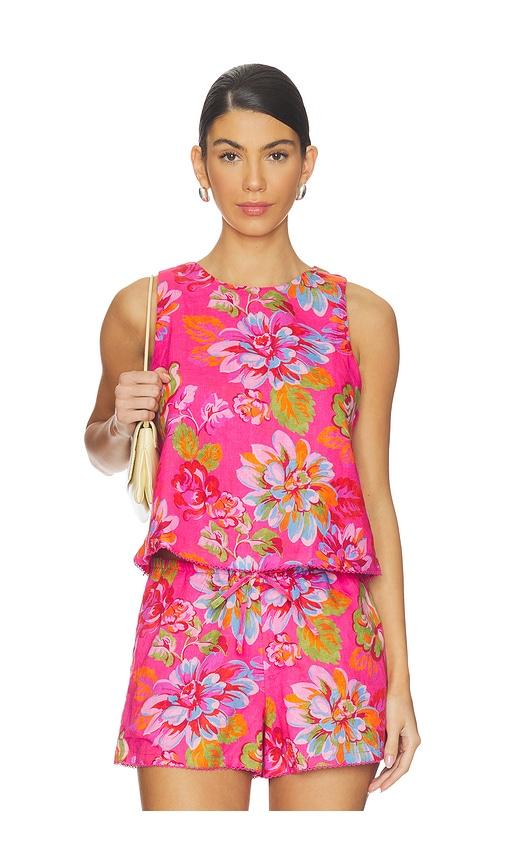 beach riot dollie top in pink. - size l (also in xs, s, m, xl)