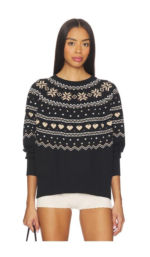 beach riot elizabeth sweater in black. - size s (also in xs)