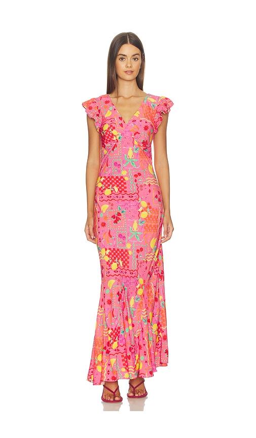 beach riot elodie dress in pink. - size m (also in xs)