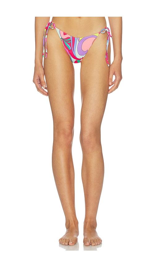beach riot fleur bikini bottom in pink. - size l (also in s, xl)