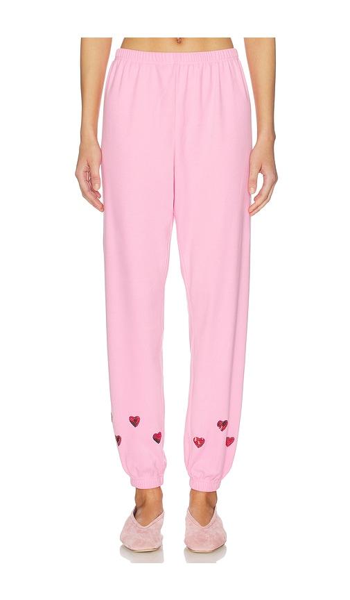 beach riot georgie sweatpants in pink. - size l (also in m, s)
