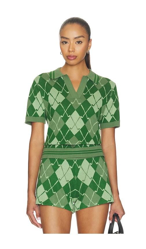beach riot giana top in green. - size l (also in xs, s, m, xl)