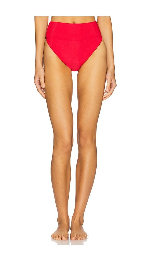 beach riot highway bikini bottom in red. - size m (also in s, xl, xs)