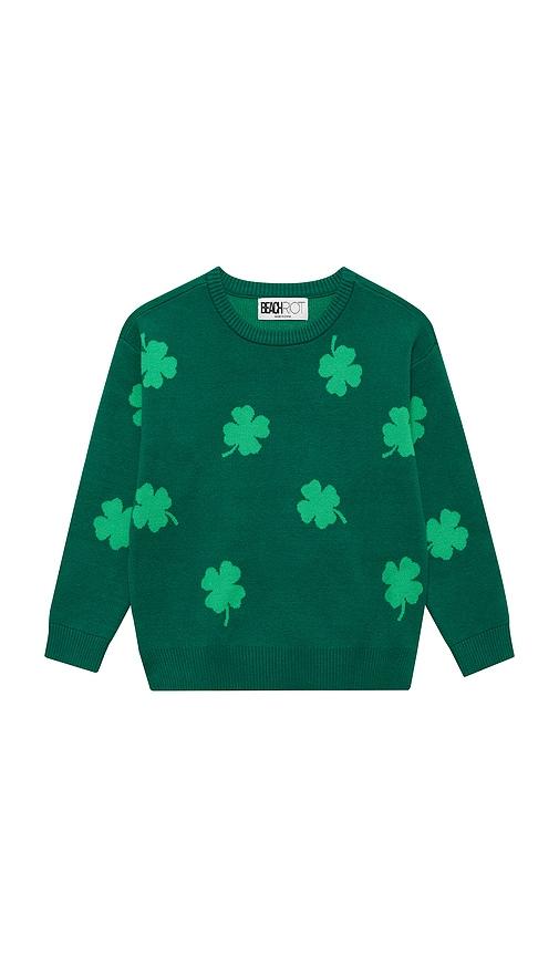 beach riot little callie sweater in green. - size 2 (also in 3/4, 5/6)