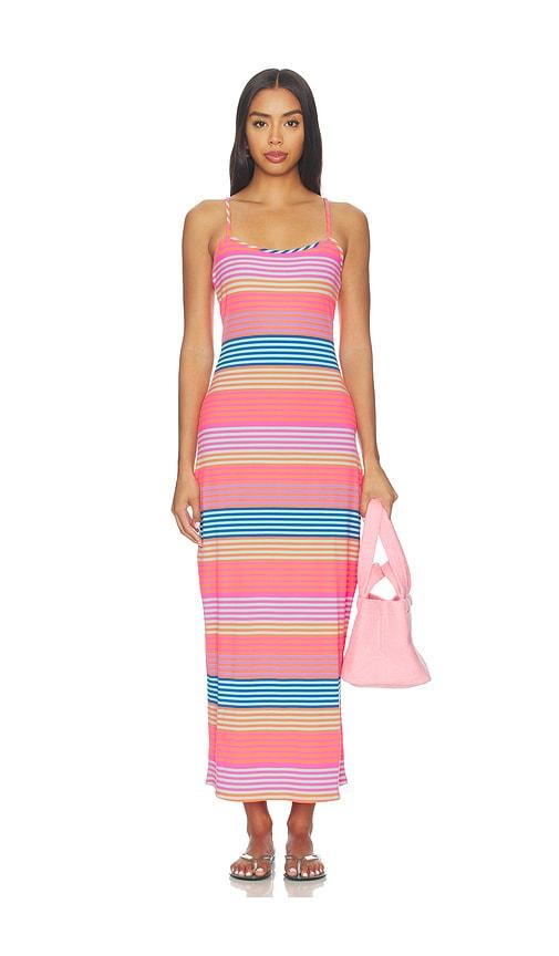 beach riot malie dress in pink. - size l (also in xs, s, m, xl)