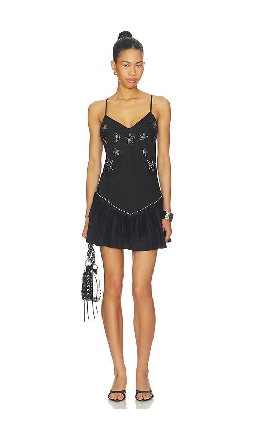 beach riot rowan mini dress in black. - size m (also in s)