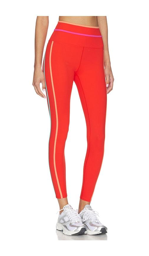 beach riot solara leggings in red. - size l (also in m)