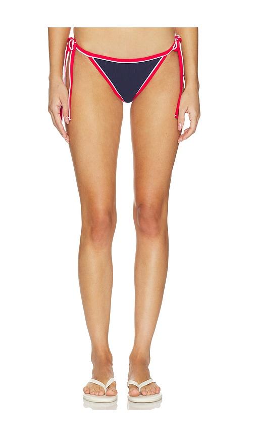 beach riot soleil bikini bottom in navy. - size l (also in xs, m, xl)