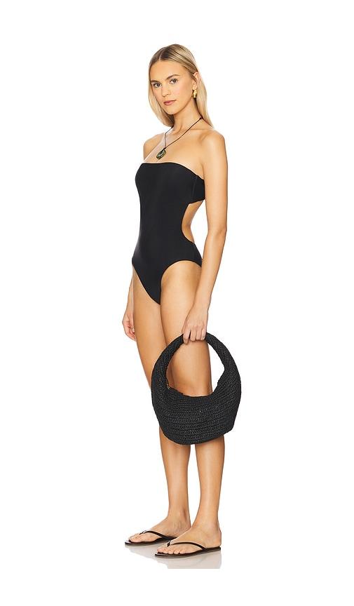 beach riot stassia one piece swimsuit in black. - size m (also in s)