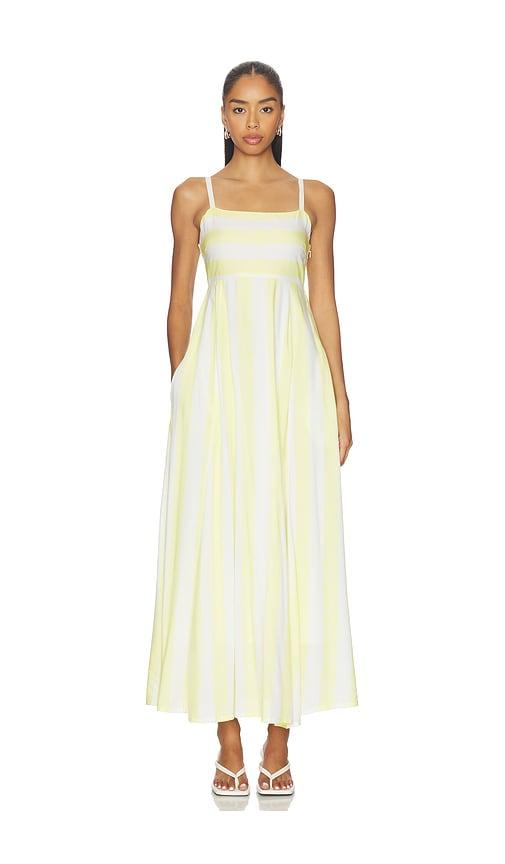beach riot x revolve rianne maxi dress in yellow. - size l (also in s, m, xl)